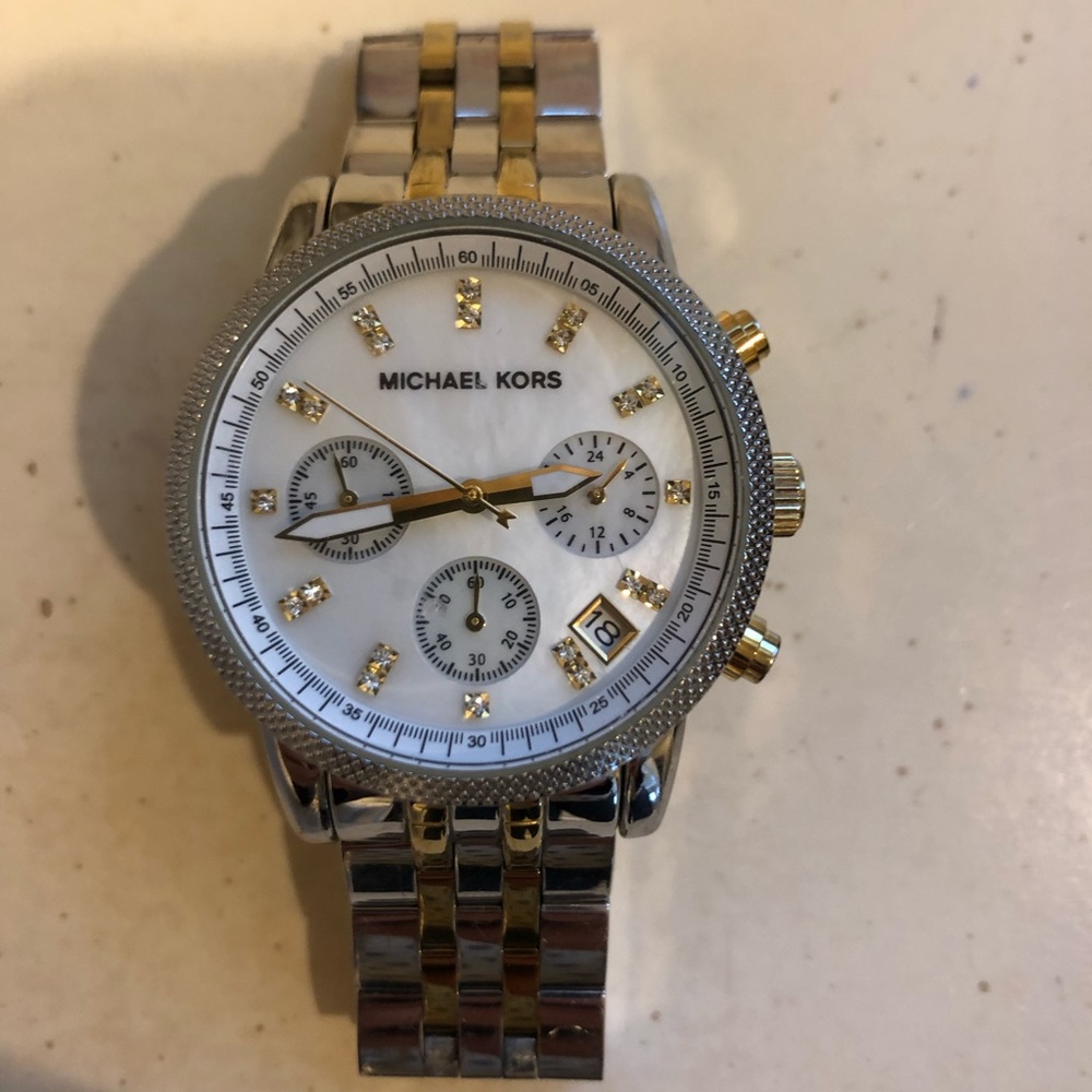 Two Tone Michael Kors Watch